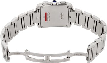 Cartier Tank Francaise 2303 Stainless Steel White dial 28mm Quartz watch