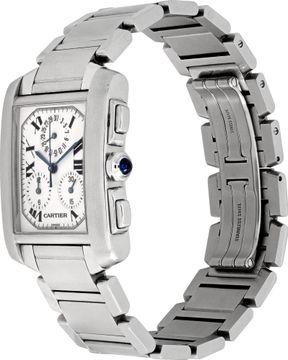 Cartier Tank Francaise in Stainless Steel with a White dial 28mm Quartz watch