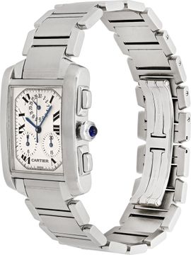 Cartier Tank Francaise w51001q3 Stainless Steel 28mm Quartz watch