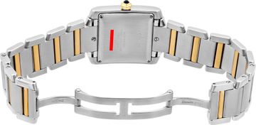 Cartier Tank Francaise W51005Q4 Stainless Steel White dial 28mm Quartz watch