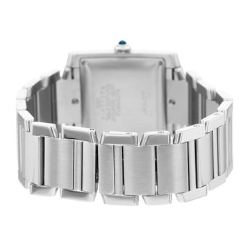 Cartier Tank Francaise W51002Q3 2302 Steel Silver dial 28x32mm Quartz
