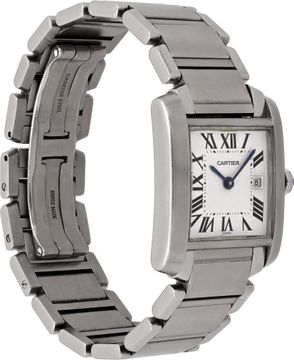Cartier Tank Franciase in stainless steel