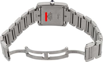 Cartier Tank Francaise 2302 Stainless Steel Silver dial 32mm Automatic watch