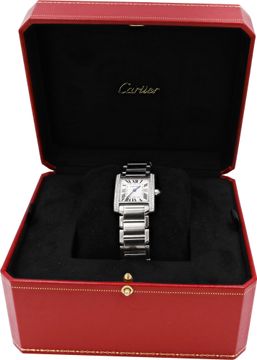 Cartier Tank Francaise 2491 18k White Gold 25mm Quartz watch