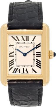 Cartier Tank Solo 3168 18k & Stainless Steel White dial 24mm Quartz watch