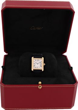 Cartier Tank Solo 3168 18k & Stainless Steel    White dial 24mm    Quartz watch