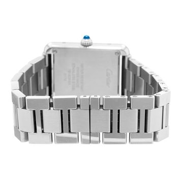 Cartier Tank Solo W5200013 3170 Steel Silver dial 24x31mm Quartz