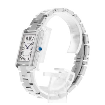Cartier Tank Solo W5200013 3170 Steel Silver dial 24x31mm Quartz