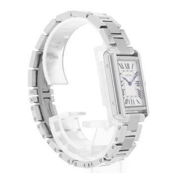 Cartier Tank Solo W5200013 3170 Steel Silver dial 24x31mm Quartz