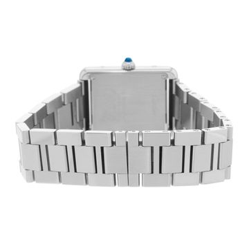 Cartier Tank Solo W5200013 3170 Steel Silver dial 24x31mm Quartz