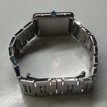 Cartier Tank Solo W5200013 3170 Steel Silver dial 24x31mm Quartz