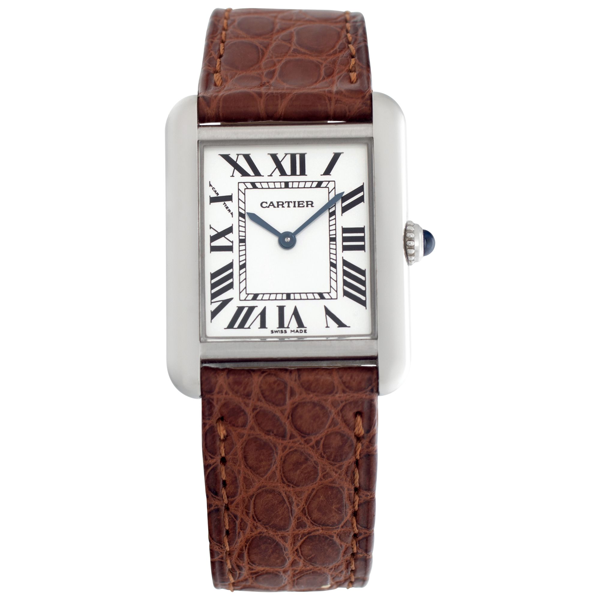 Pre-owned Cartier Tank WSTA0042 stainless steel 25mm Quartz