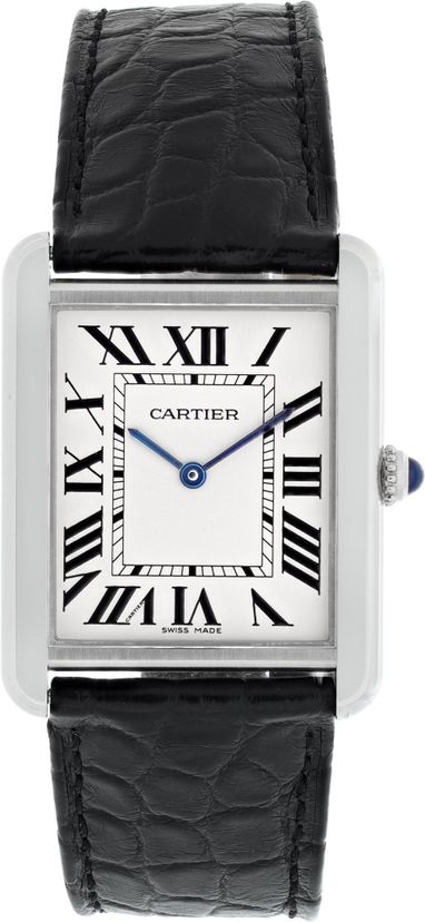 Pre-owned Cartier Tank Solo 3169 Stainless Steel mm watch