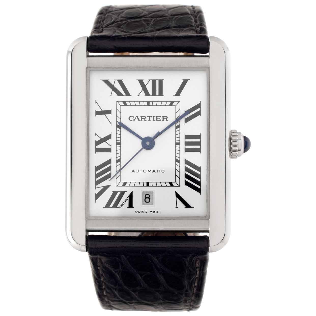 Cartier TANK SOLO LM WATCH タンク ソロ ウォッチ W5200027 Cartier Tank Solo XL Stainless Steel Silver Dial