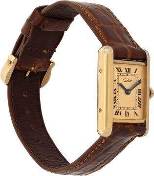 Cartier Tank 08591 Vermeil 28mm Quartz watch