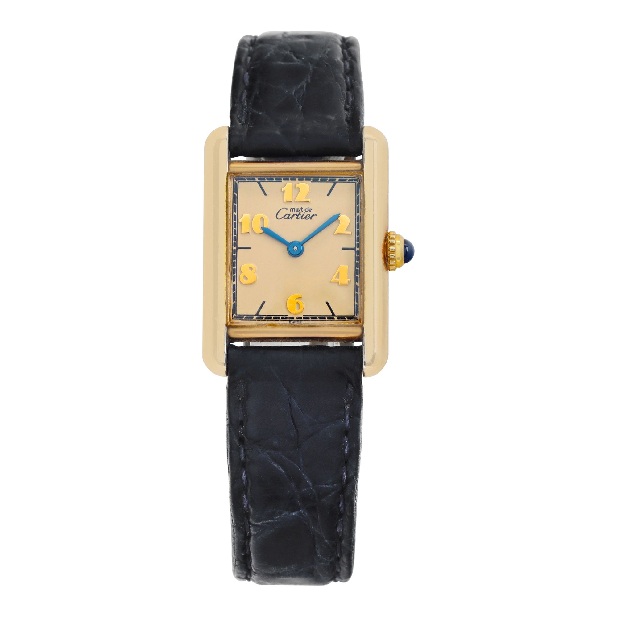 CARTIER VERMEIL 腕時計 クォーツ ゴールドトーン Preowned Cartier Tank Vermeil 171822 vermeil 21mm Quartz |