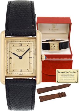 Cartier Tank Vermeil 681008 Mens Watch Collection