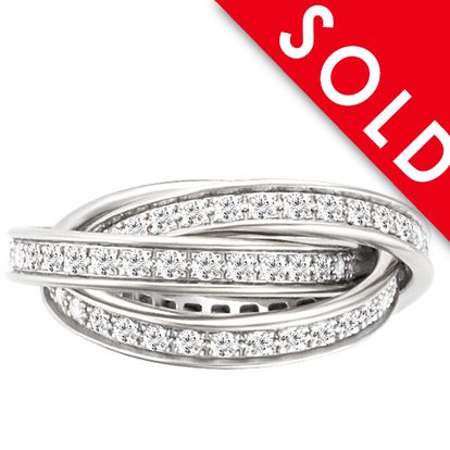 Cartier トリニティ ダイヤモンド5石 TRINITY 5DIAMONDS Trinity ring