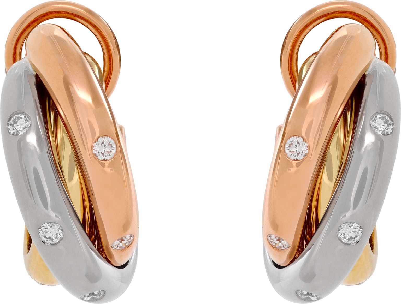 Cartier トリニティ ダイヤモンド5石　TRINITY 5DIAMONDS CRB4236400 - Trinity ring, classic model, 5 diamonds - White