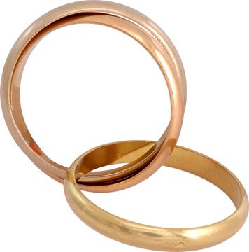 Cartier Trinity ring in 18k yellow, white and rose gold