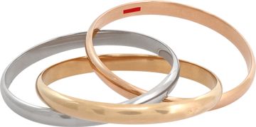 Cartier Trinity Rolling Tricolor gold bangle bracelet In 18k yellow, rose and white gold