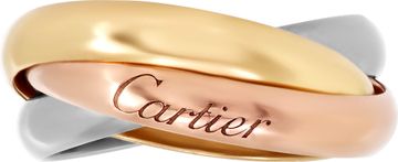 Cartier Trinity Tri Color Ring size 6.25