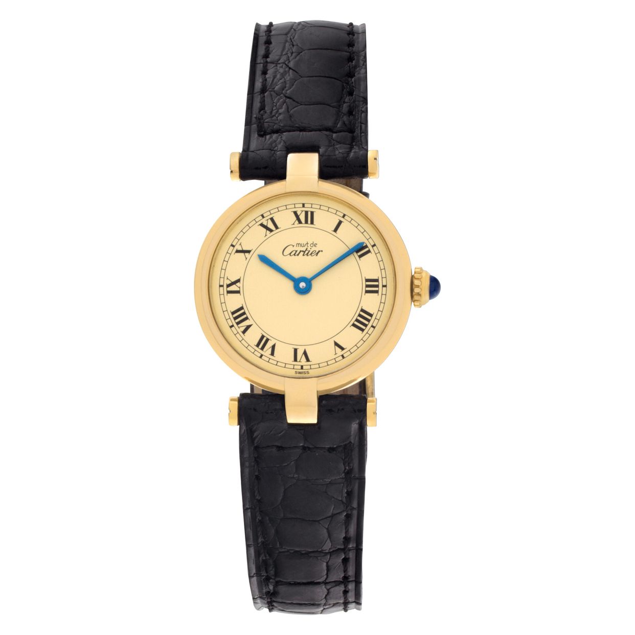 Used Cartier Vendome 052429 Vermeil Cream dial 24mm Quartz