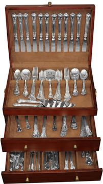 CHANTILLY sterling silver flatware set patented in 1895 by Gorham- TOTAL165 PIECES-