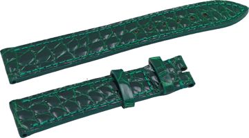 Chopard  Alligator Shinny Medium Green Strap. Watch Band (16 X 14) Watch Strap Collection