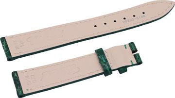 Chopard  Alligator Shinny Medium Green Strap. Watch Band (16 X 14)