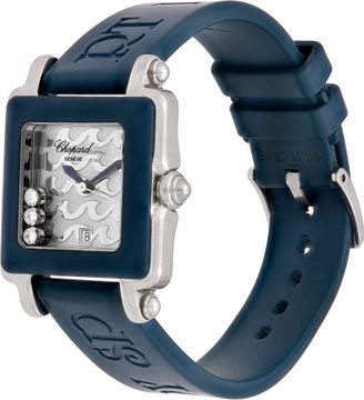 Chopard Be Happy 2 Sport on Blue Rubber Strap