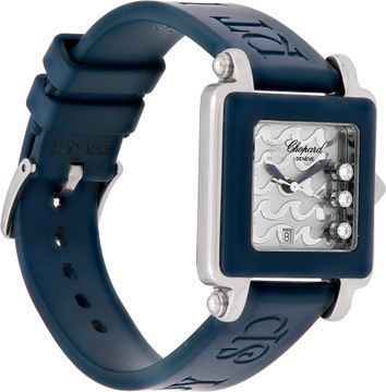 Chopard Be Happy 2 Sport on Blue Rubber Strap