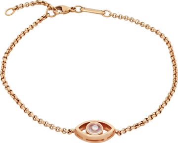Chopard evil eye bracelet in 18k rose gold with a diamond