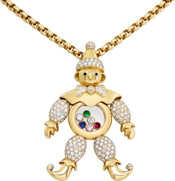 Chopard Happy Clown Pendant with diamonds in 18k