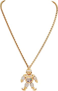 Chopard Happy Clown Pendant with diamonds in 18k