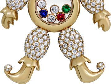 Chopard Happy Clown Pendant with diamonds in 18k