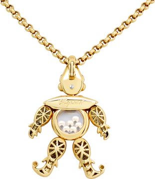 Chopard Happy Clown Pendant with diamonds in 18k