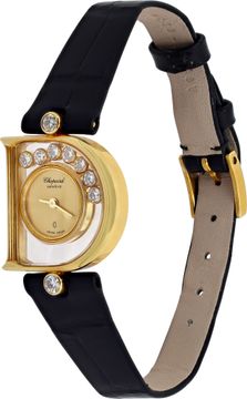 Chopard Happy Diamond 4061    18k Yellow Gold    Gold dial 21mm    Quartz watch