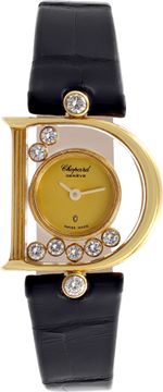 Chopard Happy Diamond 4061 18k Yellow Gold Gold dial 21mm Quartz watch Chopard Happy Diamond 21mm 4061 Mens Watch Collection