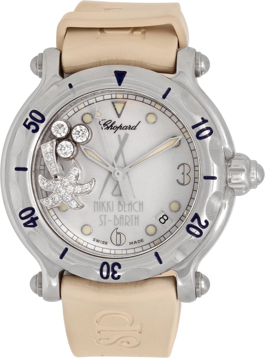 Pre-owned Chopard Happy Diamond 28/8454 Stainless Steel