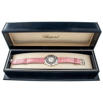 Chopard Happy Diamond 207233 18k White Gold Mother Of Pearl dial 36mm Quartz wat