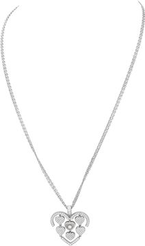 Chopard Happy Diamonds pendant necklace in 18k white gold