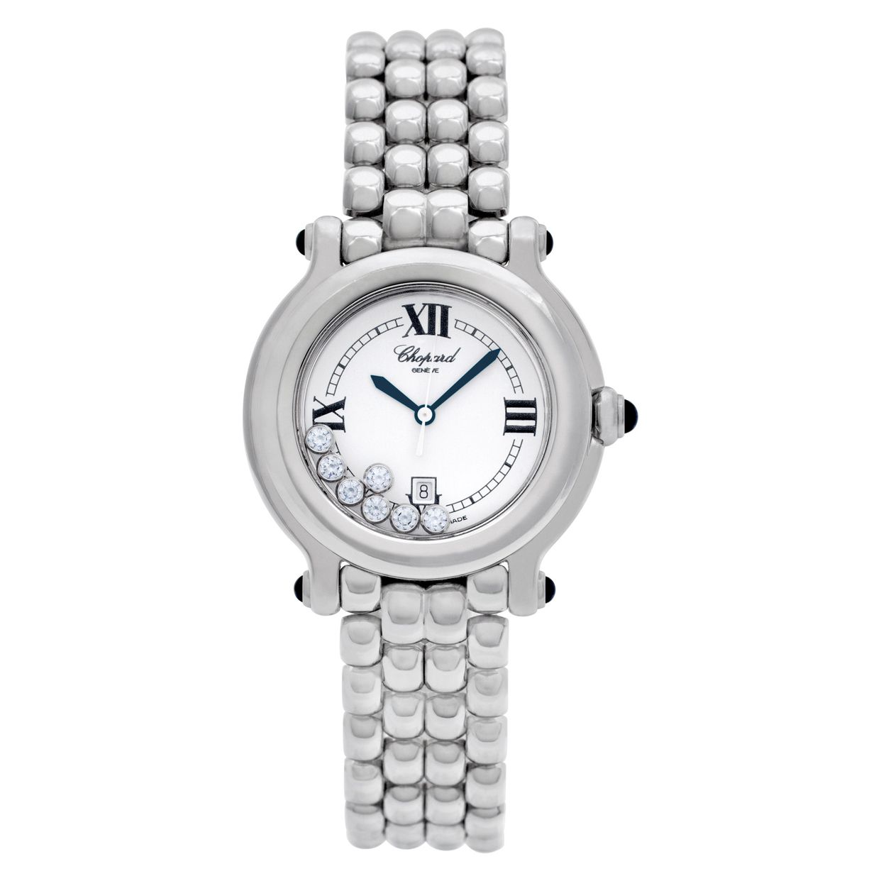 Used Chopard Happy Sport 27/8236-23 Stainless Steel White