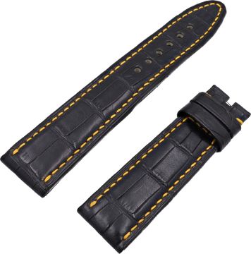 Chopard L.U.C Black Alligator Strap (20mm x 18mm) Chopard L.U.C Black Alligator Strap (20mm x 18mm) Watch Strap Collection