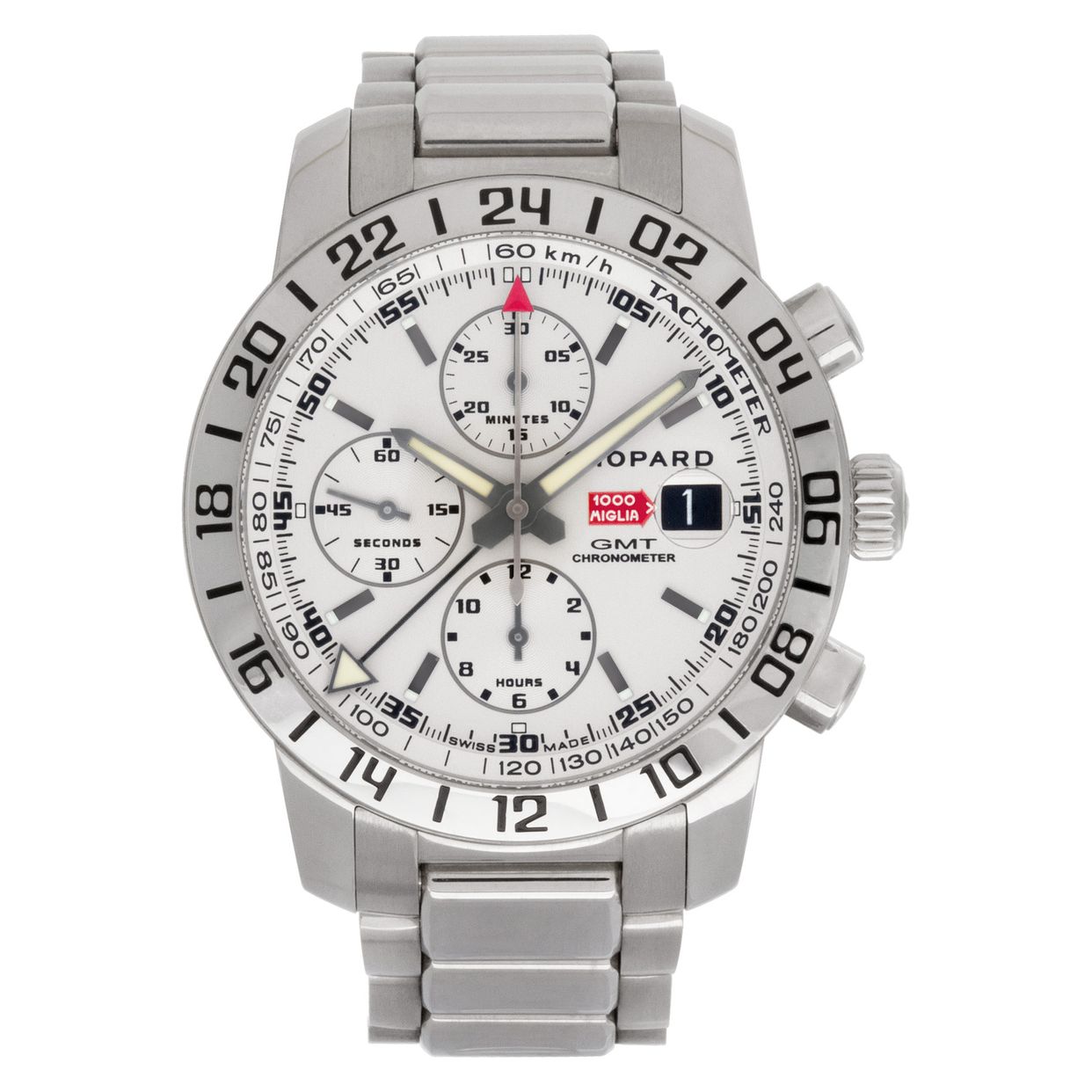 Used Chopard Mille Miglia 8992 Stainless Steel White dial 42