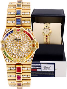 Chopard St. Moritz "Rainbow" in 18k yellow gold Chopard St. Moritz 24mm 5156/1 Ladies Watch Collection
