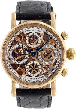Chronoswiss Opus CH7521R 18k rose gold 38mm auto watch
