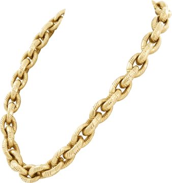 Chunky Cable necklace in 14k yellow gold
