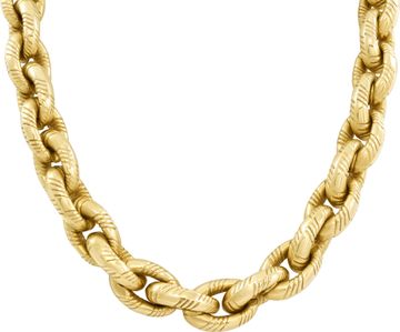 Chunky Cable necklace in 14k yellow gold