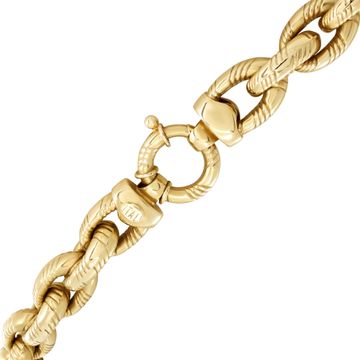 Chunky Cable necklace in 14k yellow gold